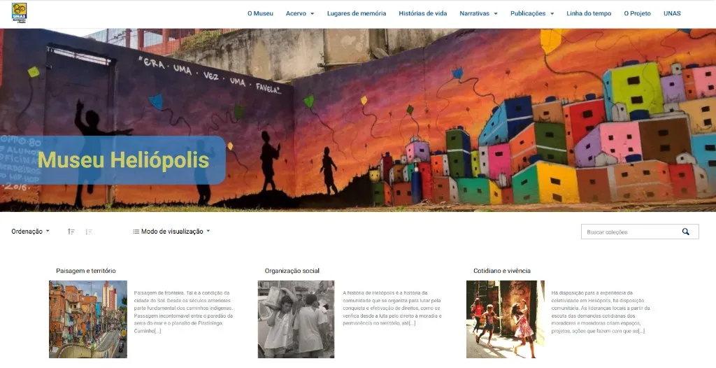 Representação visual do projeto Museu digital de Heliópolis
